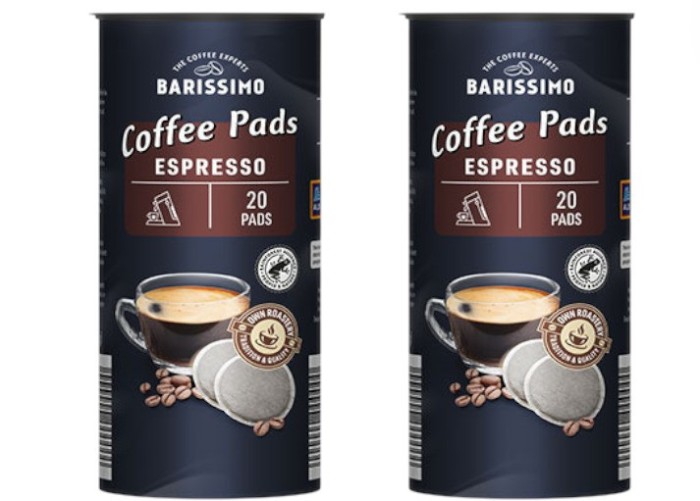 Set 2 pachete, cafea paduri, Barissimo Espresso Pads, Intensitate 8