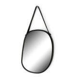 Oglinda decorativa GHM1130B, rama metalica, negru, 18.5 x 1.5 x 24.5 cm