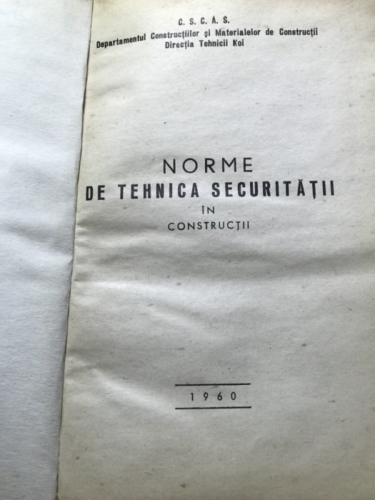 DVP30 Securitate in constructii - Norme