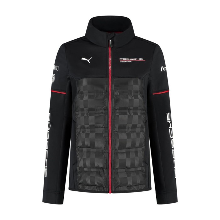 Porsche Motorsport geacă de damă Hybrid official Teamline Replica black 2025 - L