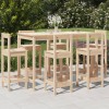 VidaXL Set bar de grădină, 7 piese, lemn masiv de pin 3154760