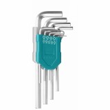 Cumpara ieftin Set 9 chei imbus hexagonale TOTAL Industrial -cap bila-1.5-10mm-brat lung