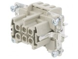 Conector HDC EPIC H-BE 6 6 PE Inserturi Contact Mamă