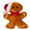 Jucărie De Plus eMAG, Fără Brand, Maro, &Icirc;nălțime 18 cm, Papion Roșu, Căciulă Crăciun