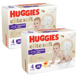 Pachet Scutece chilotel Huggies Elite Soft Pants 4, 9-14 kg, 76 buc