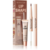 Makeup Revolution Lip Shape Kit set &icirc;ngrijire buze culoare Brown Nude 1 buc