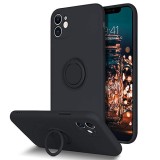 Cumpara ieftin Husa iPhone 11 6.1 Silicon Liquid Black Ring