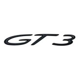 Emblema GT3 spate portbagaj Porsche, negru