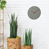 Ceas silentios de precizie din lemn analog de perete design minimalist gri, TFA