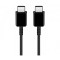 Cablu de Date si Incarcare USB Type-C la USB Type-C Samsung EP-DN970BBE, 5A, 1 m, Negru, Bulk