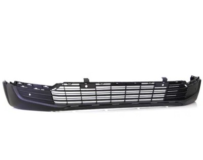 Grila bara protectie, spoiler Peugeot Partner/Rifter, 06.2018-, model: Rifter, montare fata, centrala, cu gauri senzori parcare (PDC); negru, Textura foto