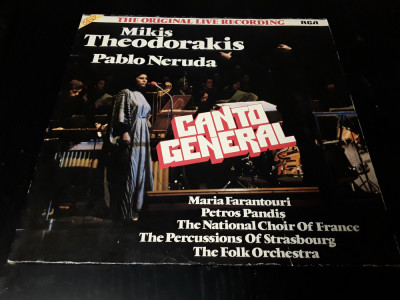 [Vinil] Mikis Theodorakis Pablo Neruda - Canto General - 2LP foto