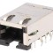 Conector RJ45 ecranat cu LED, THT