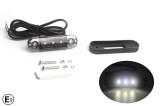 Lampa gabarit laterala LED alb fumuriu rezistent la apa IP67, 12V 24V Cablu 30 cm - E9 10R-06, ECE R10, ECE R148