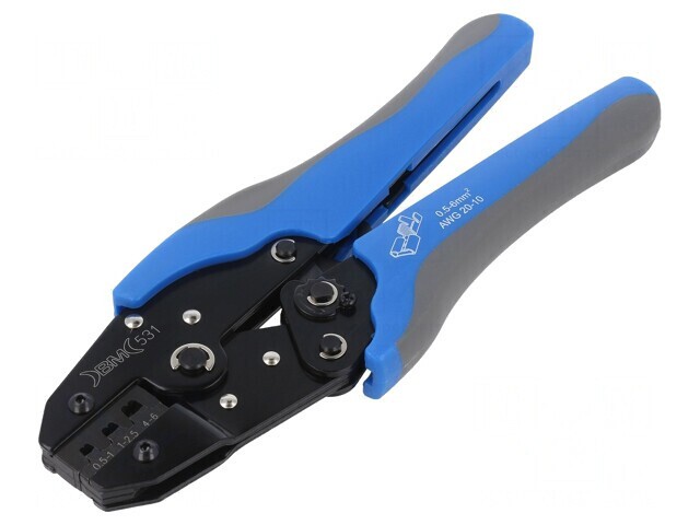 Unealtă de Sertizare Conectori Neizolați 0,5-6mm2