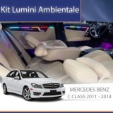 Lumini ambientale Mercedes W204 2011-2014 dedicat ventilator iluminat control telefon sau sistem original CarStore Technology