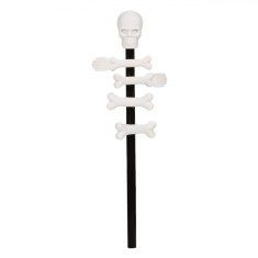 Creion Negru, Fancy, Cu Topper Radiera Craniu, 19 cm