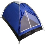 Cort usor de camping 2 persoane, cu plasa tantari, 200x120x100 cm, albastru Household NewTrend