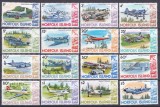 DB1 Aviatie Avioane Ins. Norfolk 1980 16 v. MNH