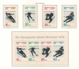 Germania 1971 Mi 684/87 + bl 6 (witout year) MNH - JO vara 1972, Munchen (III), Nestampilat