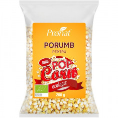 Porumb bio pentru popcorn, 200g Pronat