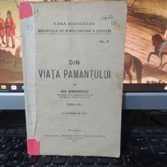 Ion Simionescu, Din viața pământului, cu 45 figuri ediția II București 1919, 089