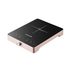 Plita cu inductie Hausberg HB-1526RZ, Roz, 2000W, control tactil, o zona de gatit foto