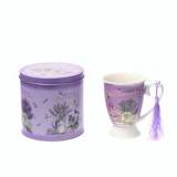 Cana lavanda in cutie de metal, 200ml, Oem