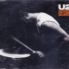 CD Rock: U2 - Desire ( 1988, maxi-single, original, stare foarte buna )