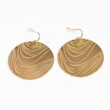 Cercei metalici aurii