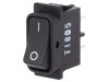 Rocker Switch DPST ON-OFF 16A 250V Black IP40