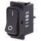 Rocker Switch DPST ON-OFF 16A 250V Black IP40
