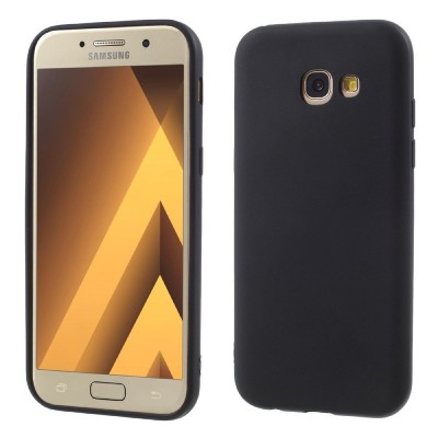 SET husa protectie din silicon neagra+folie sticla securizata pentru SAMSUNG GALAXY A5 2017 foto