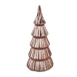 Cumpara ieftin Brad Craciun plastic cupru cu led 9x21 cm