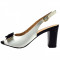 Pantofi dama, din piele naturala, marca Caprice, 28314-13-03, alb , marime: 37.5