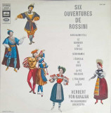 Disc vinil, LP. Six Ouvertures De Rossini-Rossini, Philharmonia Orchestra, Herbert Von Karajan