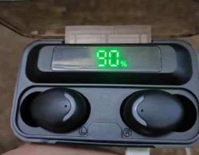 Casti wireless cu powerbank foto