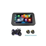 Cumpara ieftin Sistem GPS moto cu DVR si camera marsarier + senzori presiune 12V cu 2 camere