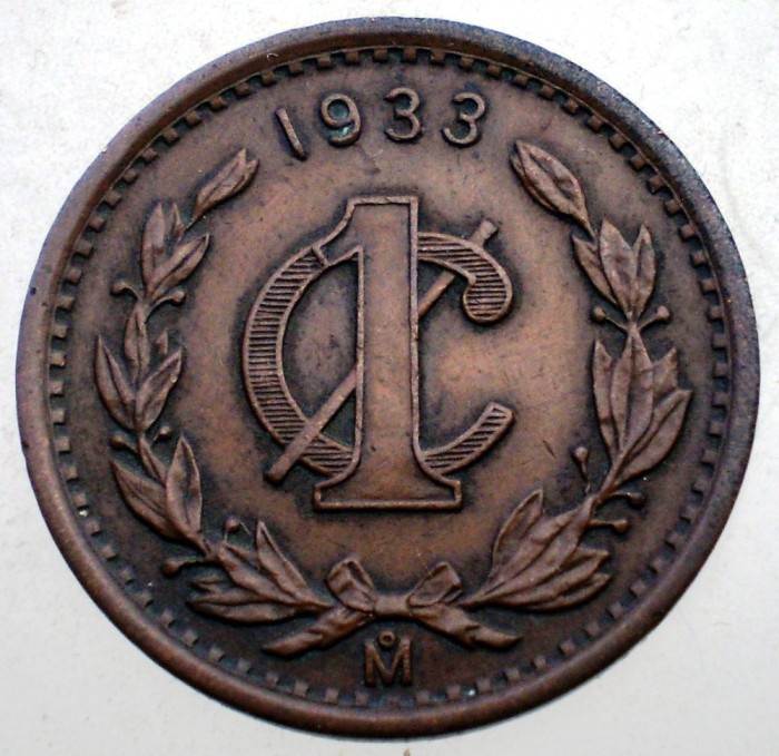 B.579 MEXIC 1 CENTAVO 1933