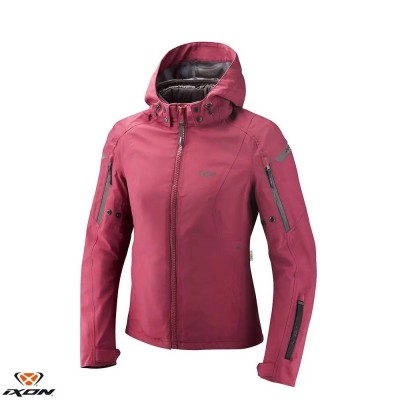 Geaca (jacheta) femei pentru scuter - motocicleta Touring/Adventure/Urban Ixon All season model Burning LS culoare: burgundy (visiniu) (geaca laminata foto