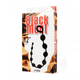 Bile Anale Playful Beads Chisa Novelties, Silicon Medical, 10 Bile, Diametru 0.9-2.7cm, Negru, 36.5cm