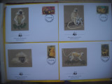 HOPCT PLIC S 1101 SET 4 FDC BHUTAN MAIMUTE LANGUR AURIU 1984 WWF, Asia, Fauna