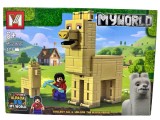 Set de construcție My World Alpaca cu personaj 271 piese mg2165c