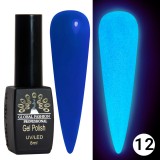 Oja semipermanenta Luminous, Global Fashion, fosforecenta, 8 ml, 12