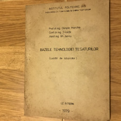 Bazele tehnologiei țesăturilor/ lucrări de laborator/ colectiv//