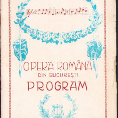 HST A242 Program Opera Română București 1926