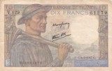 FRANTA 10 francs 9-1-1947 VF!!!