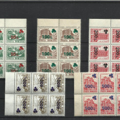 Romania MNH 1998 - Hoteluri si Cabane (supratipar "trifoi") - LP 1454 X6