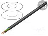 Cablu H05VV-F 3G2,5mm2 rotund litat Cu PVC negru MANEX
