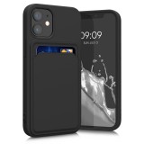 Husa pentru iPhone 12 Mini, Silicon, Negru, 55111.01